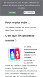 Mobile Screenshot of incontinence-urinaire-pipi.com