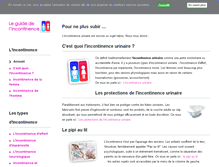 Tablet Screenshot of incontinence-urinaire-pipi.com